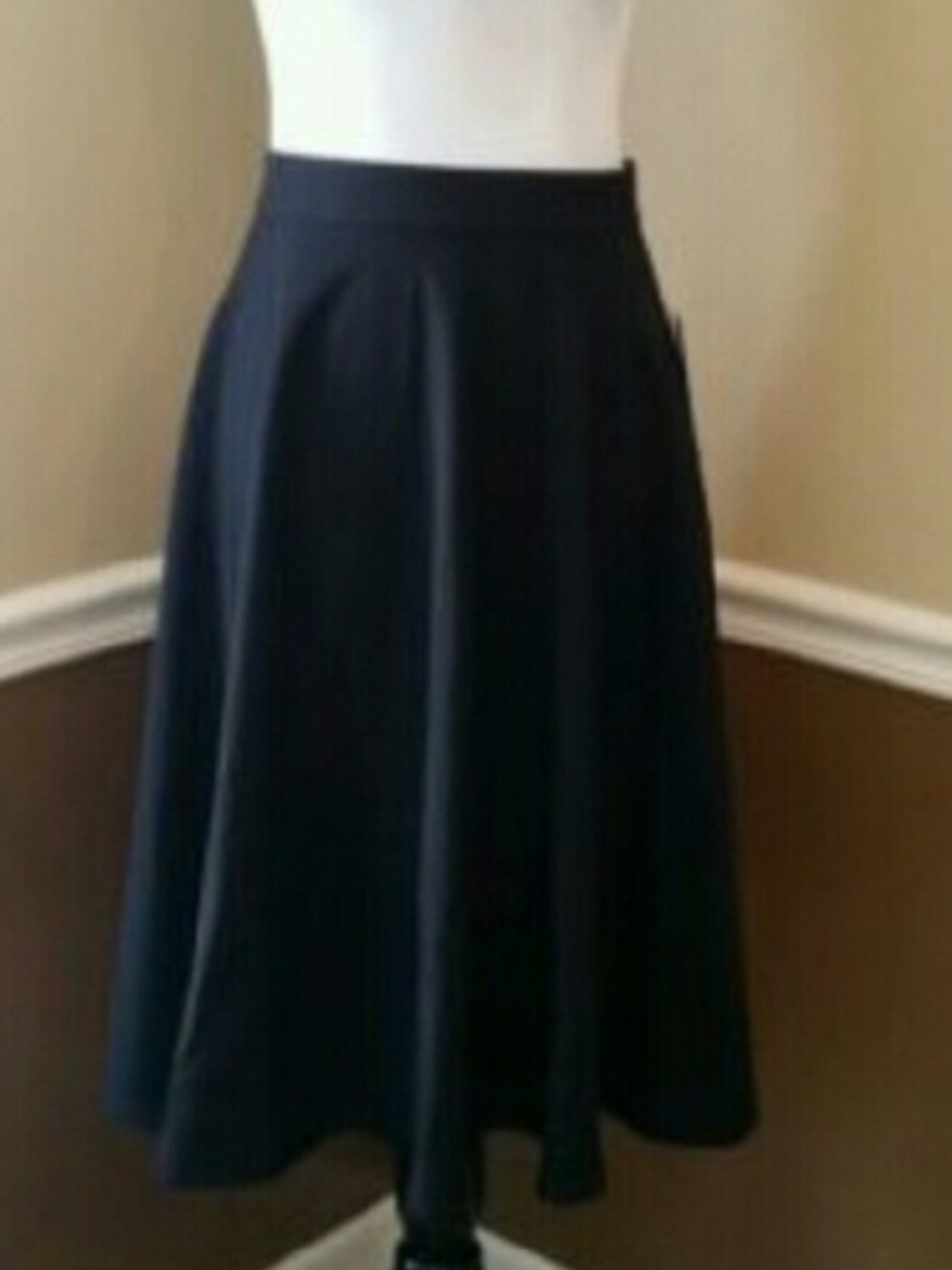 Steady Clothing Black Pin Up Swing Skirt